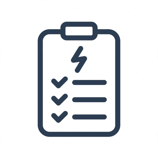 Technician testing receptacle polarity during a residential electrical inspection